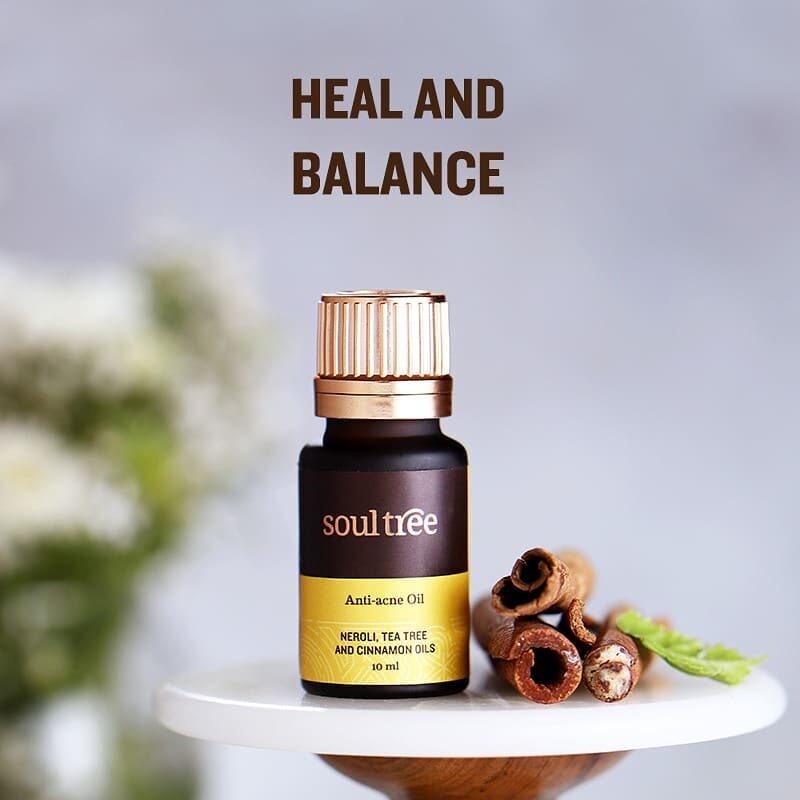 Anti-Acne Oil with Neroli, Tea Tree & Cinnamon Oils